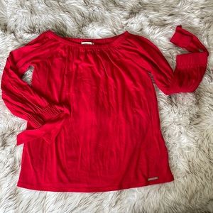 Michael Kors off the shoulder long sleeve
